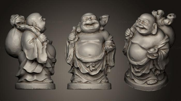 Статуэтки Будда (Счастливый Будда, STKBD_0051) 3D модель для ЧПУ станка
